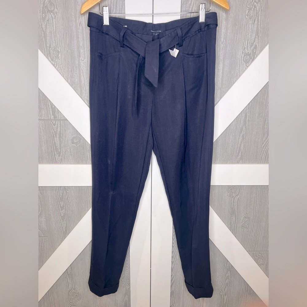 226. Tommy Hilfiger Navy Tie-Waist Trousers size 4